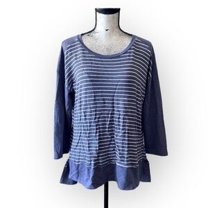 𝅺⭐️2 FOR $20⭐️ Cupio Blue striped long sleeve top